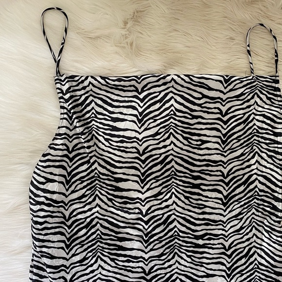 Princess Polly Lochie Zebra Print Satin Cami Dress - Picture 3 of 10